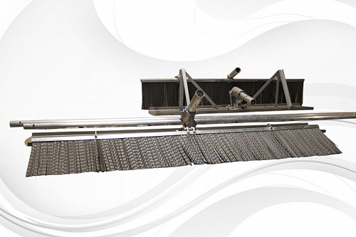 Гладилка для бетона со щеткой для текстурирования 1200х200 мм.  �2