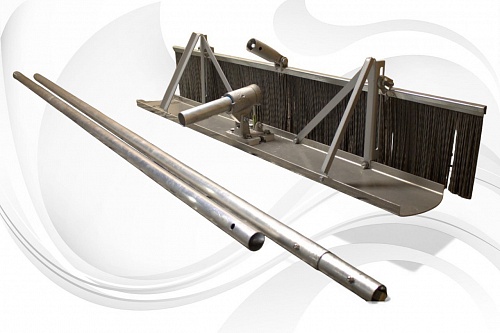 Гладилка для бетона со щеткой для текстурирования 1200х200 мм