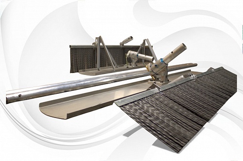 Гладилка для бетона со щеткой для текстурирования 1200х200 мм.  �3